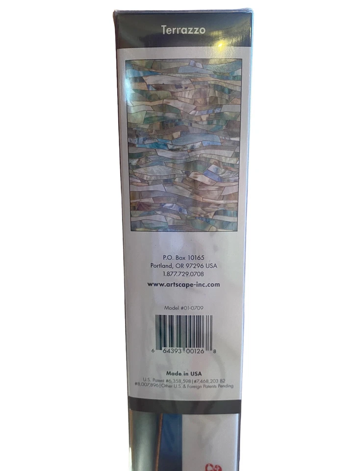 全新 24x36 TERRAZZO 彩色玻璃 隐私 静态固定窗胶片 — 第 4/4 张图片