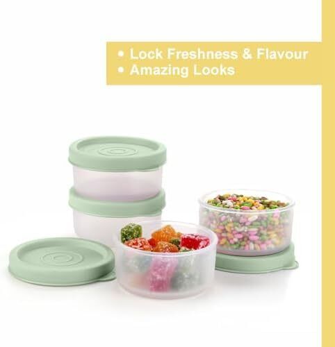 Condiment Cups Containers with Lids- 4 pk. 1.3 oz.Salad Dressing Container to go - Picture 2 of 7