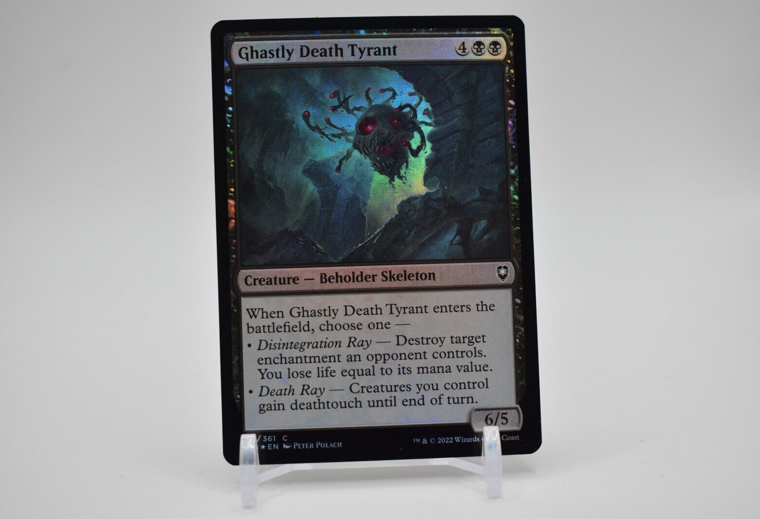 MTG Foil Ghastly Death Tyrant 127 Baldur's Gate NM
