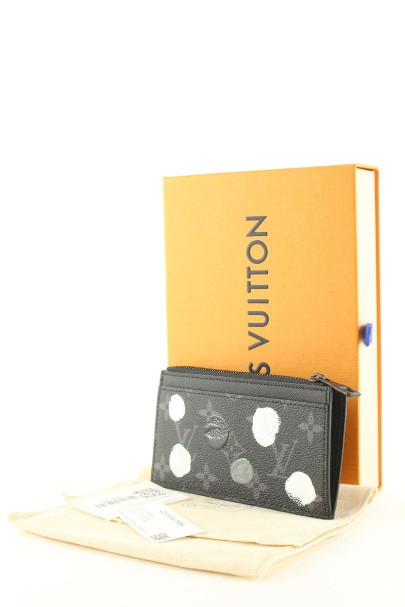 Louis Vuitton X Yayoi Kusama Multiple Wallet Monogram Eclipse Black/Silver  for Men