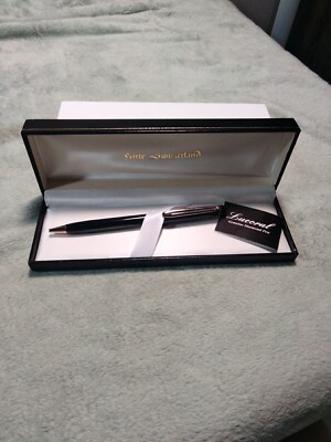 Vintage Lucoral Genuine Diamond Elegant Ballpoint Pen Original