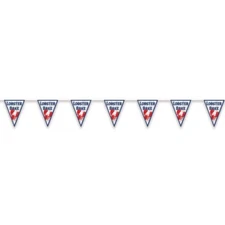 Lobster Bake All-Weather Pennant Banner Plastic 9" x 10' 12 Pennants Decorations