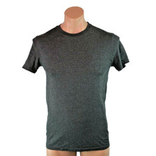 Vtg 90s Screen Stars Best Heathered Charcoal Gray T-shirt Sz S Blank