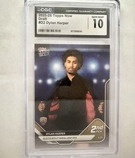 DYLAN HARPER 2025-26 TOPPS NOW DRAFT ROOKIE BASKETBALL #D2 RC CGC 10