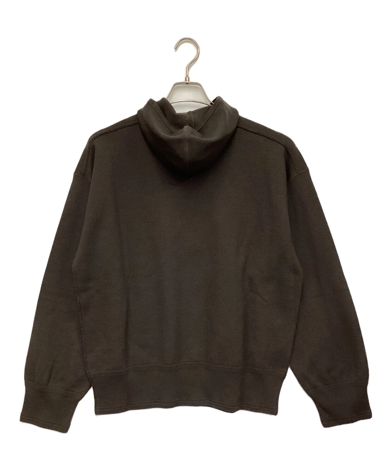 BURBERRY Felpa con cappuccio e zip corta manica lunga marrone taglia: XXL