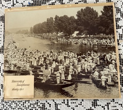 Photo of University of Penn. 1901 Royal Henley Regatta Rowing Team-Thames London
