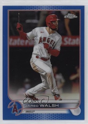 2022 Topps Chrome Blue Refractor 124/150 Jared Walsh #24 0au4