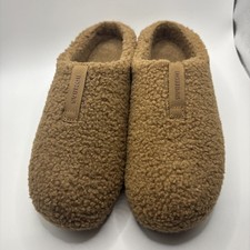 Bombas Sunday Slipper Women's Brown Fleece Comfort Slip-On Size Womens 8