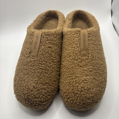 Bombas Sunday Slipper Women's Brown Fleece Comfort Slip-On Size Womens 8