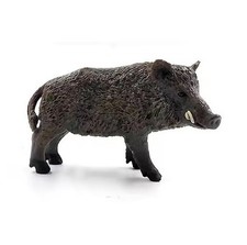 Wild Boar Pig Animal Figure Toy PVC Wildlife Small Figurine Birthday Gifts