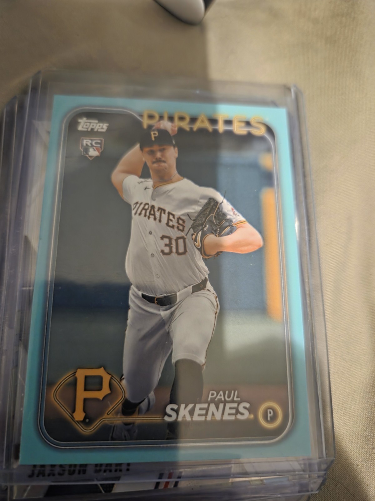 2024 Topps Update Series - Paul Skenes #US100 Aqua White Uniform (RC)