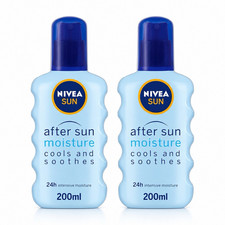 NIVEA SUN After Sun spray 2 x 200ml Cools & Soothes 24h Moisture