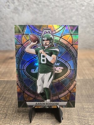 2023 Panini Mosaic Football Stained Glass Prizm Insert Aaron Rodgers #SG-2 Jets