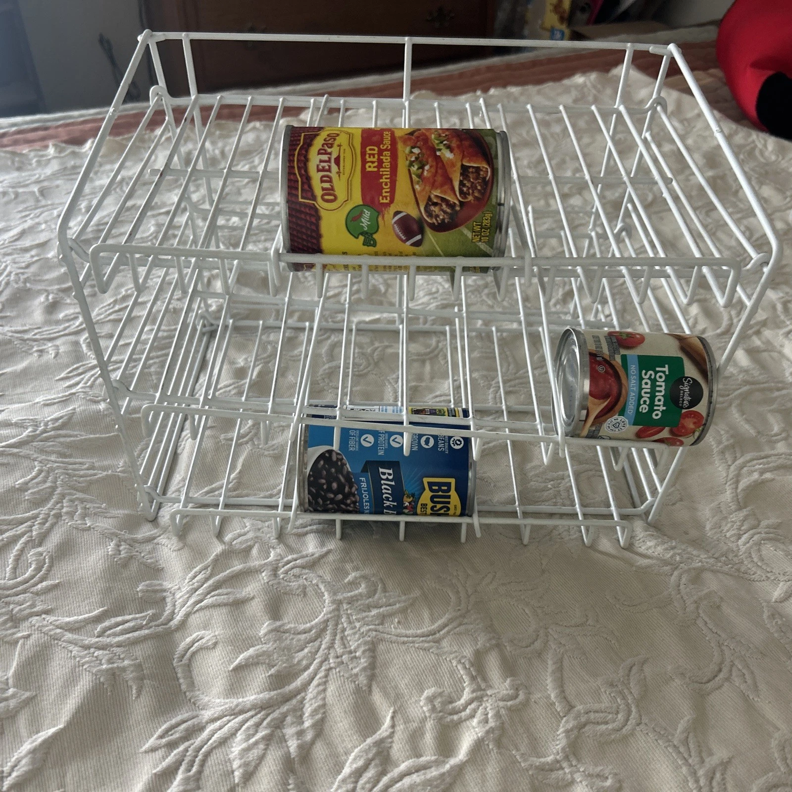 3 Tier Can Organizer Canned Food Storage Rack Kitchen Cabinet Pantry Free Ship
