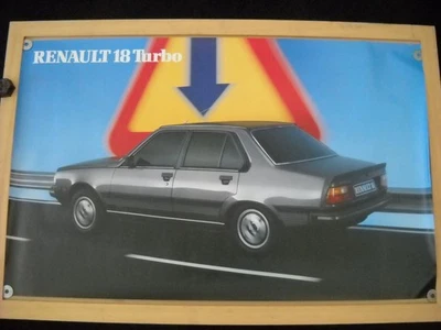 AFFICHE POSTER RENAULT 18 TURBO - R18 TURBO - Photo 1/3