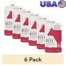Grass Fed Beef Baby Food Puree W/ Organic Kale Sweet Potato 6 Pack Stage 2 New