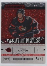 2023 Upper Deck Credentials Debut Ticket Access Red /349 Tyler Kleven #171 17ar