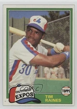 1981 Topps Traded Tim Raines #816 Rookie RC HOF