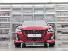 OTTO 1/18 Peugeot 208 GT HYBRID red simulated car model ornament