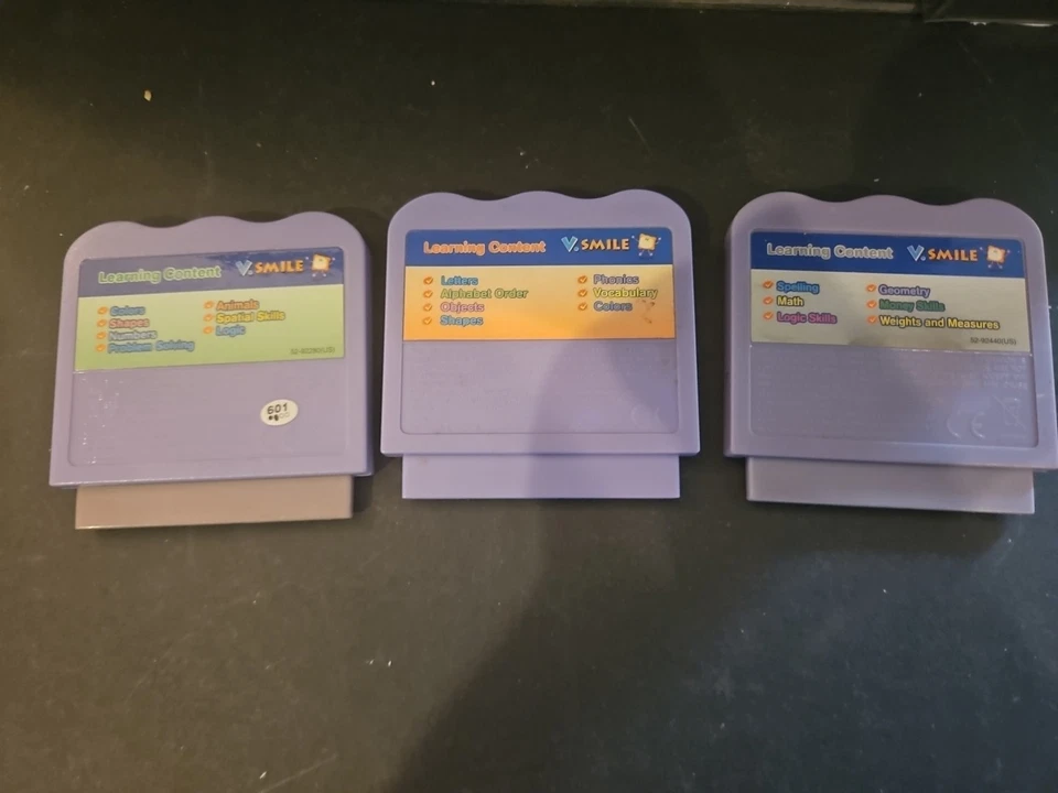 used vtech vsmile 2005 Viacom Cartridges, DORA, SPONGEBOB, ALPHABET PARK - Image 3 of 4