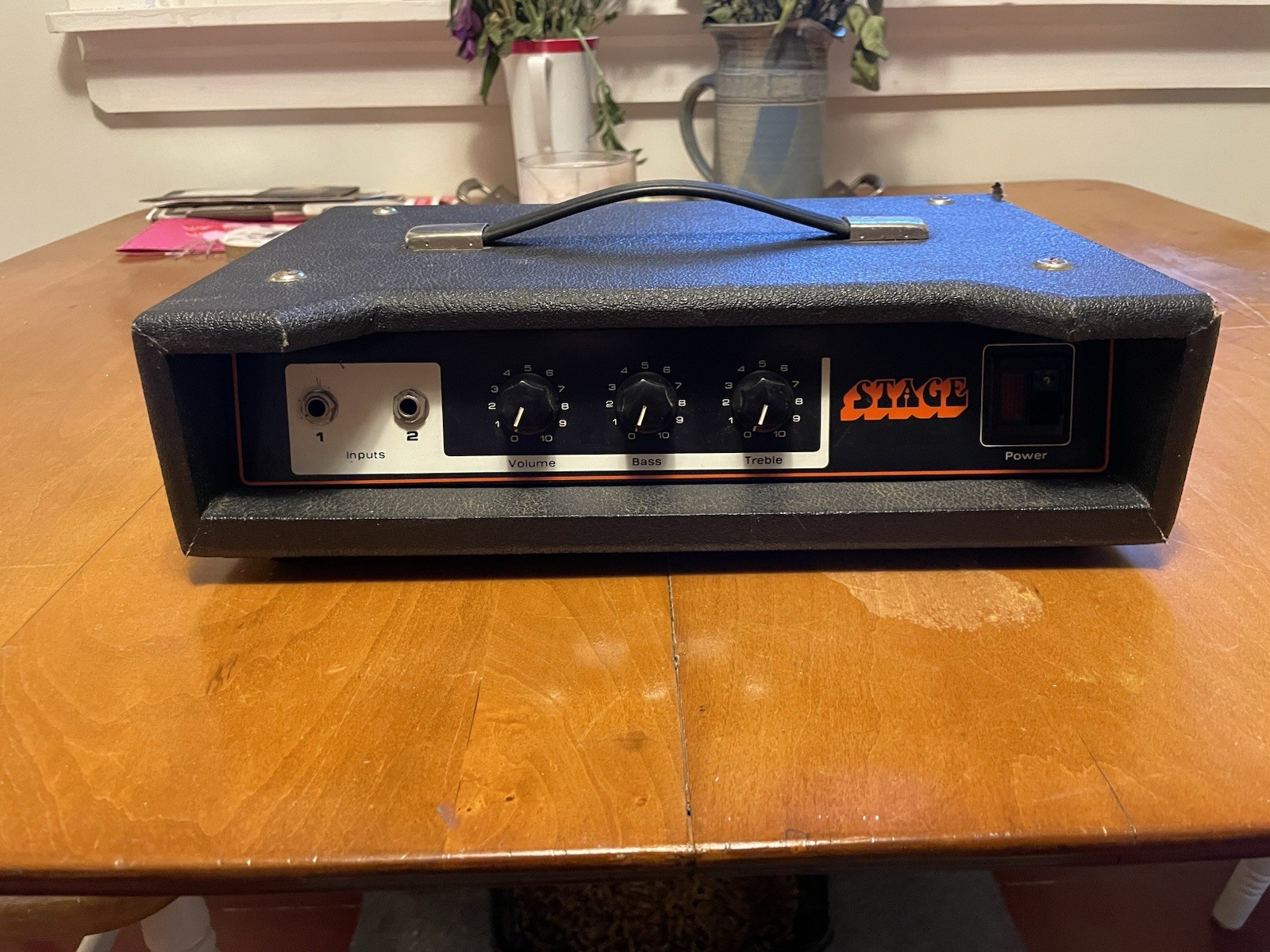 VINTAGE Unicord Univox Stage 65B 65 Watts Amp Head Amplifier 70s 80s 65w WORKS
