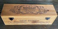 Macallan Gran Reserva 18 Yr 1980 Empty Wood Box Bottled 1999 Scotch Whisky