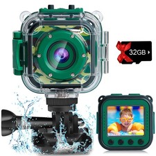 PROGRACE Waterproof Camera for Kids - Children Digital Video Cameras Underwater