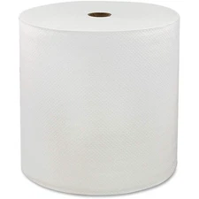 96007 Solutions 1-ply Hardwound Towels (Pack of 6), White, 7 x 600'