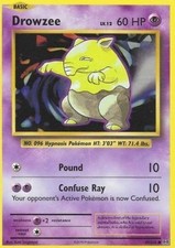 Pokémon Drowzee EVO-49 Common Englisch Light Played Reverse Holo