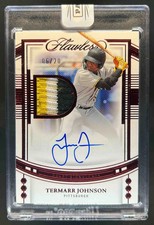 2023 Flawless Termarr Johnson Draft Patch Auto Ruby #06/20 Pirates
