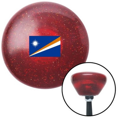 Marshall Islands Red Retro Metal Flake Shift Knob w/ M16x1.5 Insert Shifter