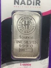 NADIR REFINERY  1 OZ . 999 SILVER BAR IN ASSAY CARD #A245177 - Very Nice
