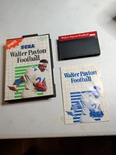 *VINTAGE* Walter Payton Football For Sega Master System (1989) CIB