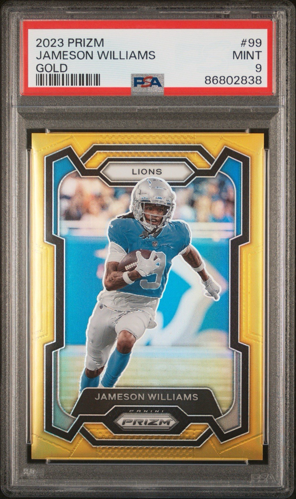 2022 PANINI PRIZM  GOLD #311 JAMESON WILLIAMS RC #/10 POP 2 PSA 10