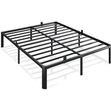 Metal Bed Frame King Size, 3500 lbs Heavy Duty Platform Bed Frames Steel Slat...