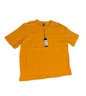 NWT Monrow T-Shirt Shoulder Cutout Orangey Yellow Women's Short Sleeve S