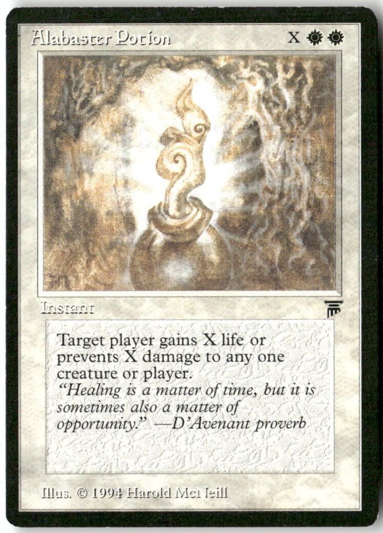 Alabaster Potion Common Legends Magic: The Gathering Moderately Played