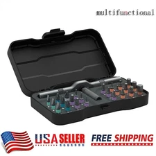 Home Repairs 24 In 1 Multi Bit Magnetic Screwdriver Set Multifunctional Toolbox 