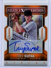 2014 Panini Elite Extra Edition Orange Status Die Cut Autograph Trey Supak /10