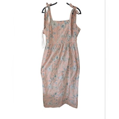 Gal Meets Glam Anthropologie Makenna Floral Pink Maxi Dress Size