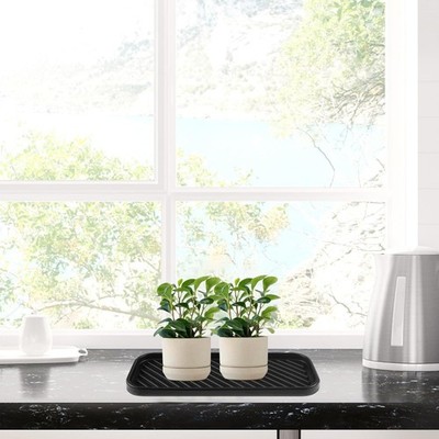 Silicone Sink Organiser Sponge Holder 2pcs Kitchen Drying Mat Tray