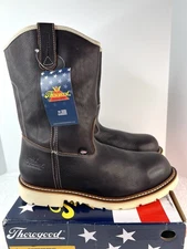 Thorogood Wellington Boots Steel Toe Waterproof Leather 804-4939 Mens 11.5 D New
