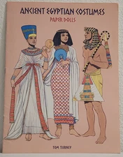 Vintage 1997 ANCIENT EGYPTIAN COSTUMES PAPER DOLLS Tom Tierney (UNCUT) #PD98