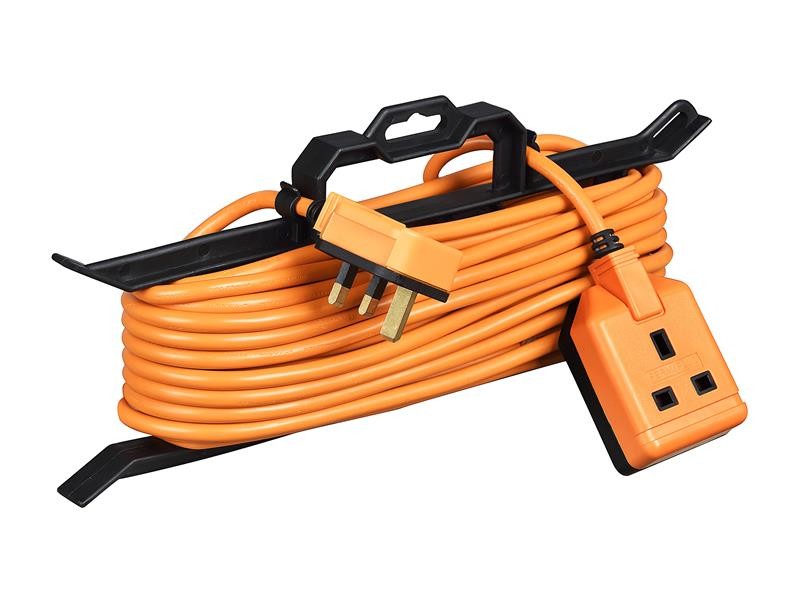 Orange Extension Lead 15m with Cable Tidy - Outdoor 1 Gang Socket - Masterplug - Image 6