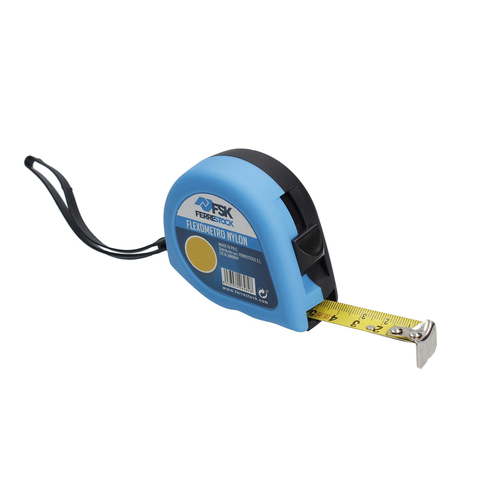 Флексометр Ferrestock FSKFLQ3019 серии Q размером 3 м x 19 мм с двойным предохранительным тормозом и