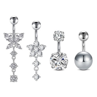 Belly Button Rings - Short Dangle Belly Rings 6mm