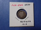 A Lot of one  silver Barber dime  1897 Good Cond set RGR 594 Free Shipping