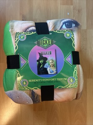 IN HAND Wicked For Good Glinda Elphaba Throw Blanket AMC CINEMARK Ships Now!
