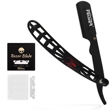 Porta Navaja Barbero Profesional Con Cuchillas Para Hombre Maquinilla De Afeitar