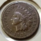 1885 Indian Head Cent - VG/F - Rim Ding/Obv **Semi-Key: 11,765,384 Minted**